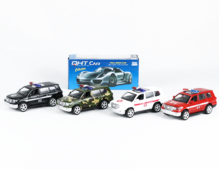 1:32丰田霸道合金回力军+俄文车 XL80127F