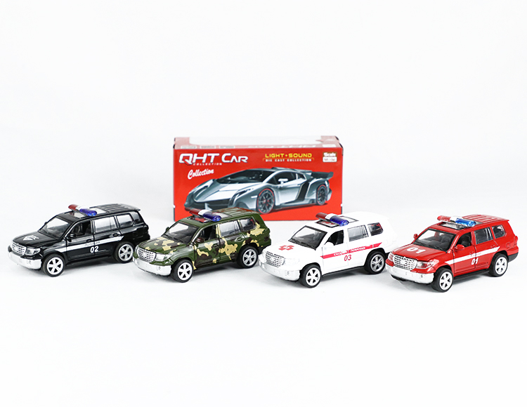 1:32丰田霸道合金回力军+俄文车 XL80127FL