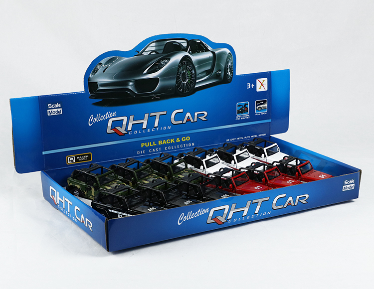 1:32牧马人敞逢合金回力军+俄文车 XL80129-12F(OPEN)