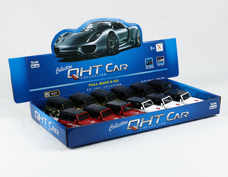 1:32牧马人带斗合金回力军+俄文车 XL80129-12F