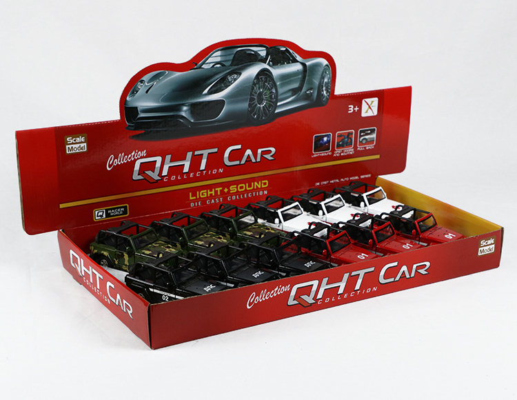 1:32牧马人敞逢合金回力军+俄文车 XL80129-12FL(OPEN)