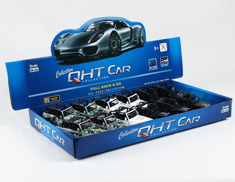 1:32牧马人敞逢合金回力警车 XL80129-12P(OPEN)