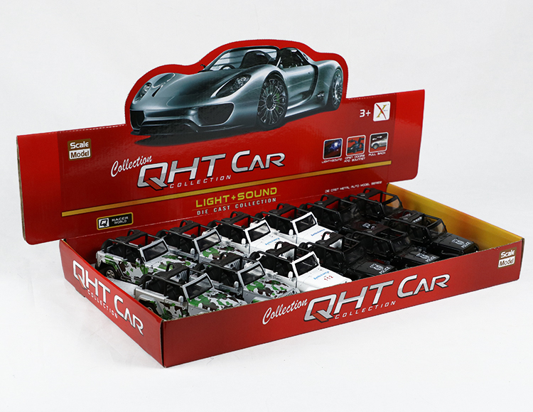 1:32牧马人敞逢合金回力警车 XL80129-12PL(OPEN)