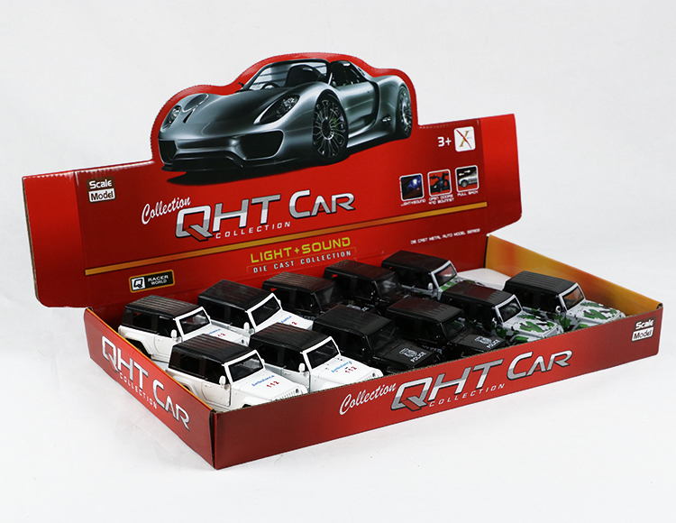 1:32牧马人带斗合金回力警车 XL80129-12PL