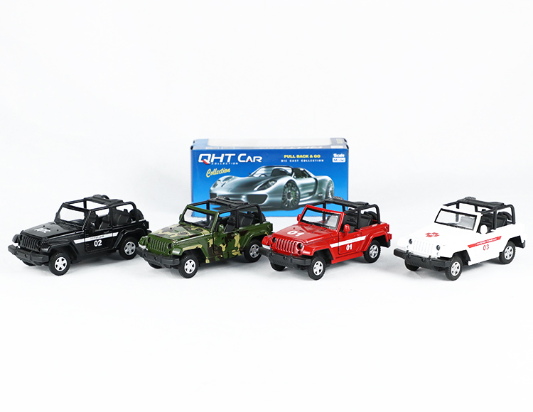 1:32牧马人敞逢合金回力军+俄文车 XL80129F(OPEN)