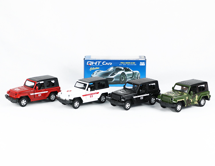 1:32牧马人带斗合金回力军+俄文车 XL80129F