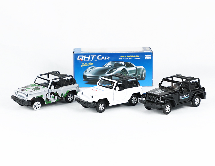 1:32牧马人敞逢合金回力警车 XL80129P(OPEN)