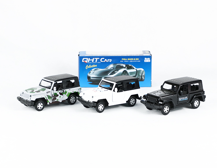 1:32牧马人带斗合金回力警车 XL80129P