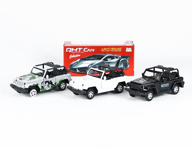 1:32牧马人敞逢合金回力警车 XL80129PL(OPEN)