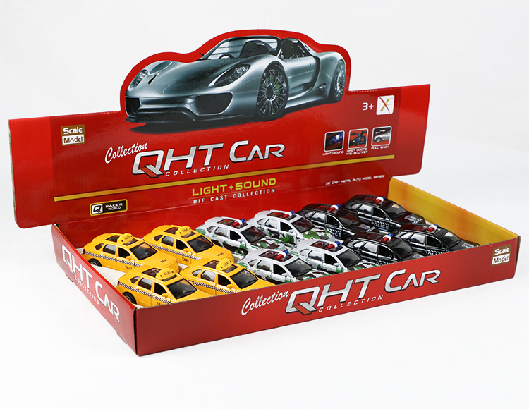 1:32GT宾利合金回力警+的士车 XL80130-12PL