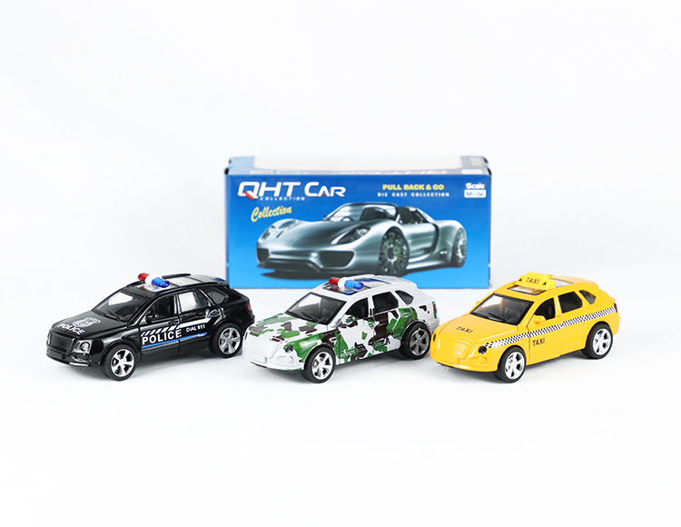 1:32GT宾利合金回力警+的士车 XL80130P