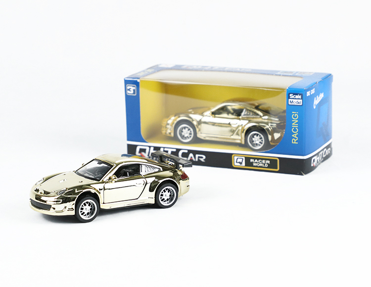 1:33宝马Z4保时捷GT3奔驰SLS合金回力跑车 XL80132(金)