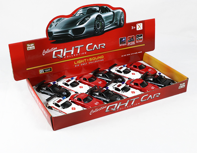 1:33宝马Z4保时捷GT3奔驰SLS合金回力俄文救护车 XL80132-12FFL