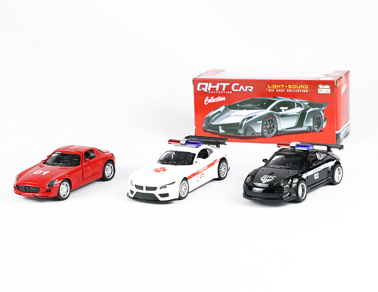 1:33宝马Z4保时捷GT3奔驰SLS合金回力俄文救护车 XL80132FFL