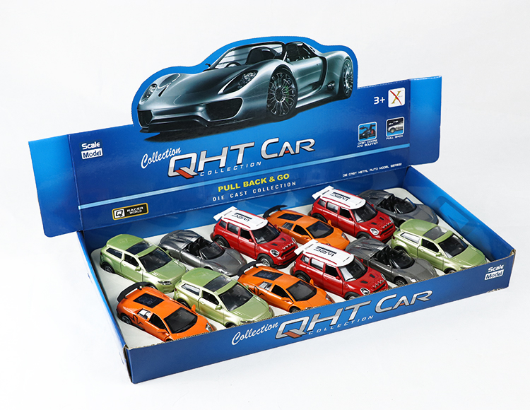 1:32宝马迷你酷吧.保时捷918.兰博基尼蝙蝠.路虎极光合金回力跑车 XL80133-12