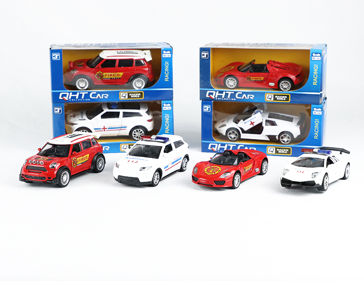 1:32宝马迷你酷吧.保时捷918.兰博基尼蝙蝠.路虎极光合金回力消防车，救护车 XL80133F