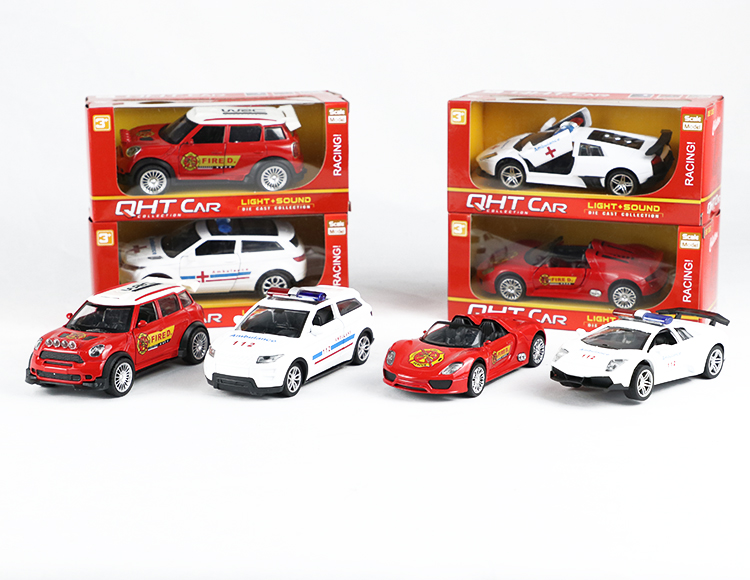 1:32宝马迷你酷吧.保时捷918.兰博基尼蝙蝠.路虎极光合金回力消防车，救护车 XL80133FL