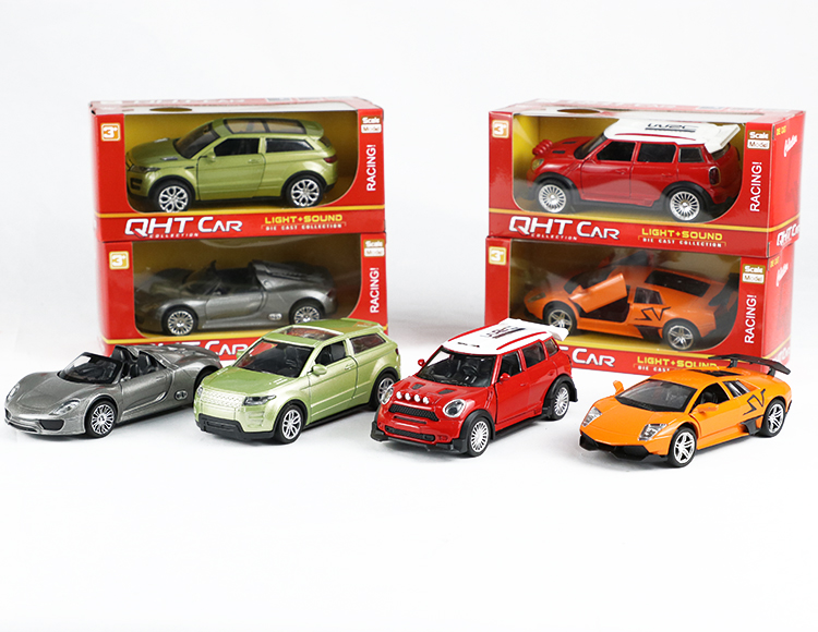 1:32宝马迷你酷吧.保时捷918.兰博基尼蝙蝠.路虎极光合金回力跑车 XL80133L