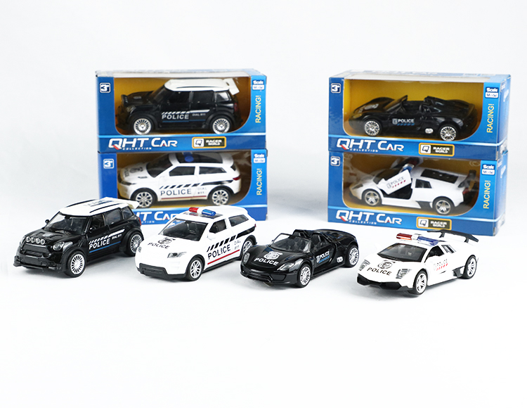1:32宝马迷你酷吧.保时捷918.兰博基尼蝙蝠.路虎极光合金回力警车 XL80133P