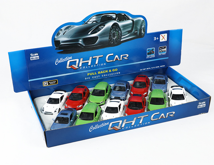 1:32大众尚酷，本田，宾利，日产合金回力跑车 XL80134-12