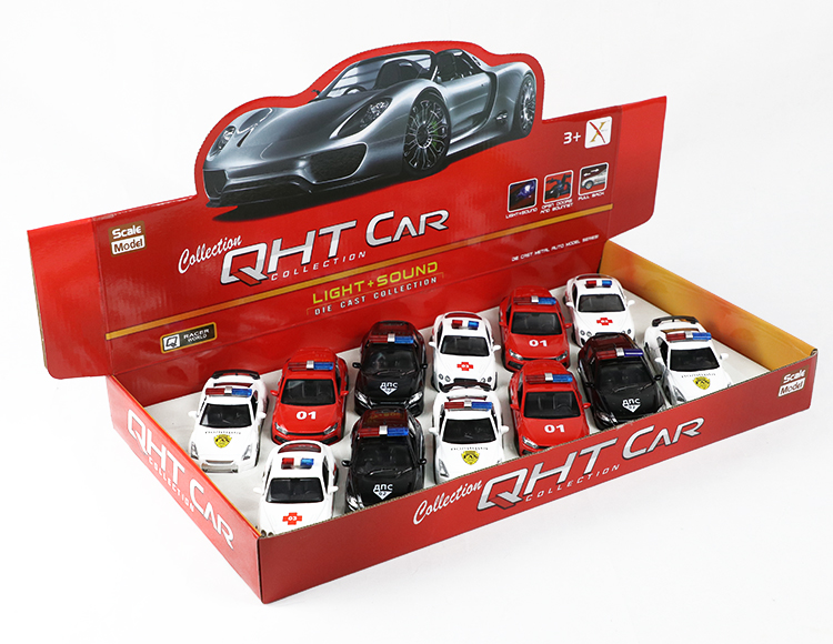 1:32大众尚酷，本田，宾利，日产合金回力俄文车，救护车 XL80134-12FFL