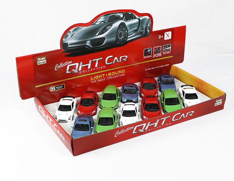 1:32大众尚酷，本田，宾利，日产合金回力跑车 XL80134-12L