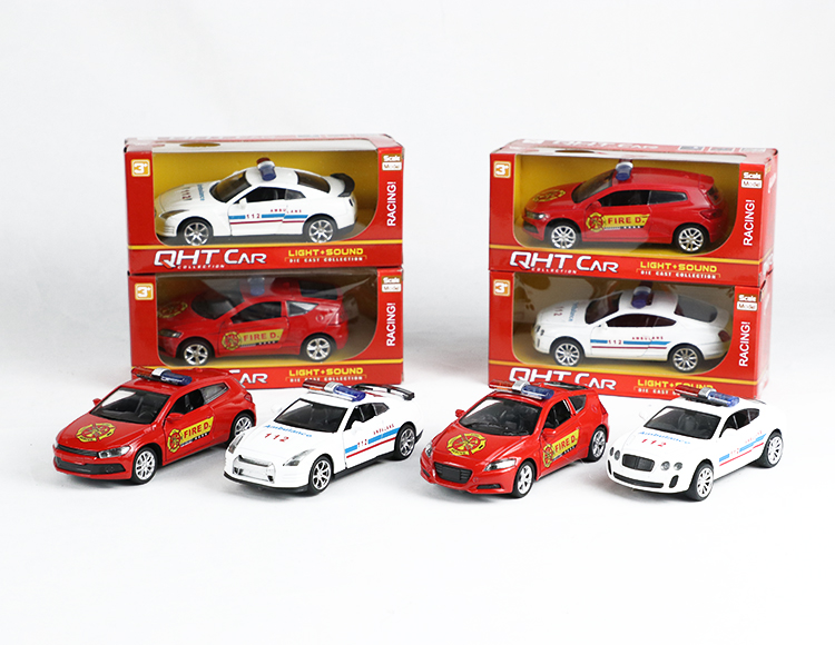 1:32大众尚酷，本田，宾利，日产合金回力消防车，救护车 XL80134FL