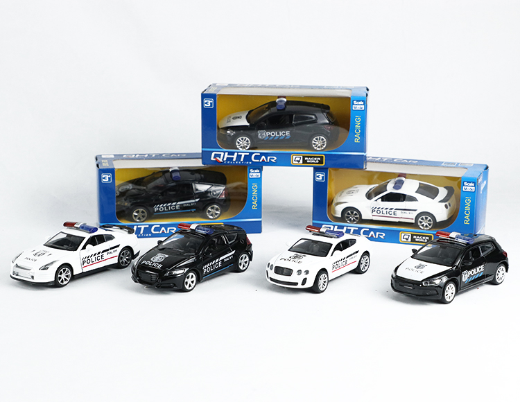 1:32大众尚酷，本田，宾利，日产合金回力警车 XL80134P