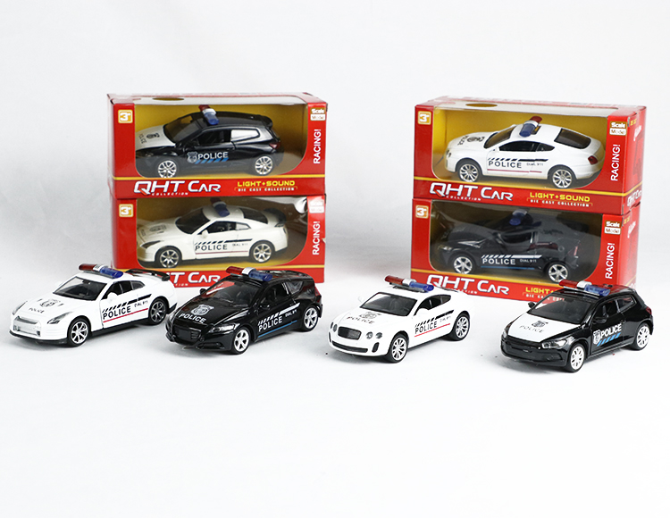 1:32大众尚酷，本田，宾利，日产合金回力警车 XL80134PL