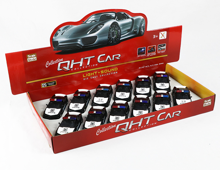 1:32大黄蜂合金回力警车 XL80135-12PL