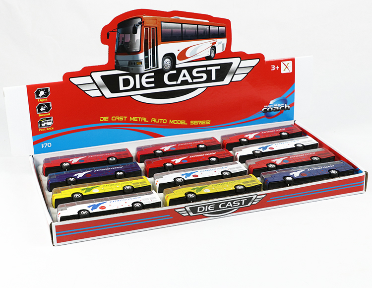 1:70合金巴士；回力 XL80136-12L