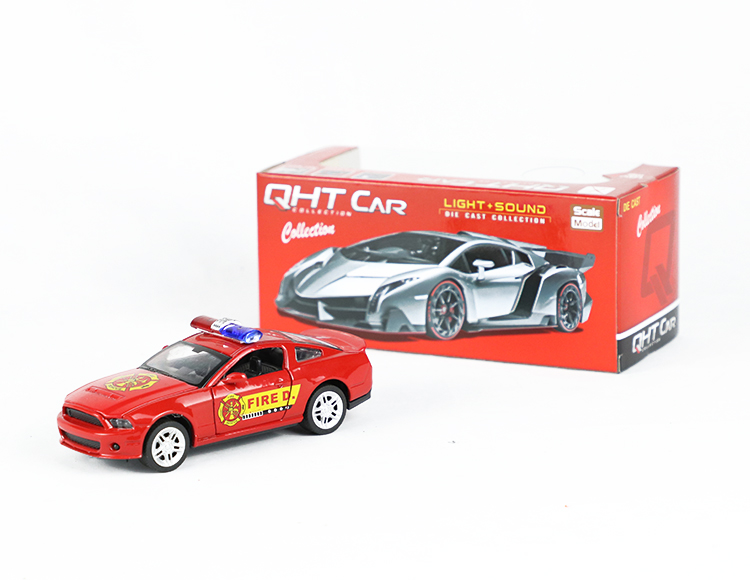 1:32野马合金回力消防车 XL80137FL