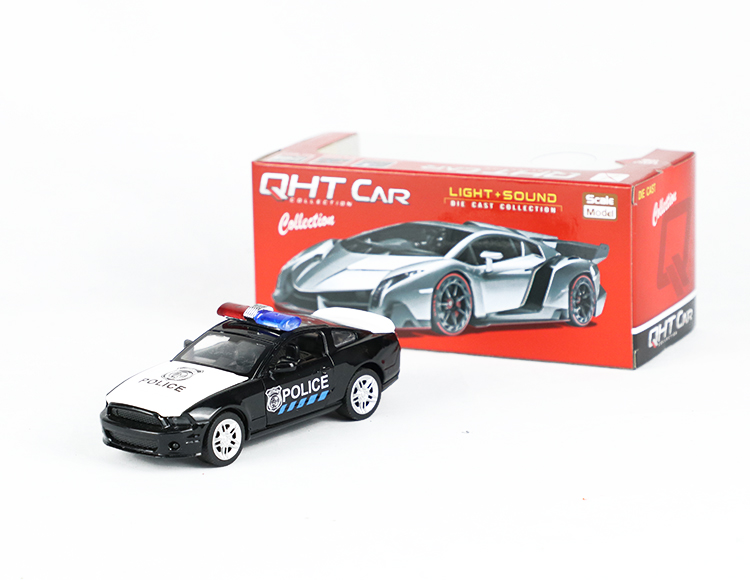 1:32野马合金回力警车 XL80137PL