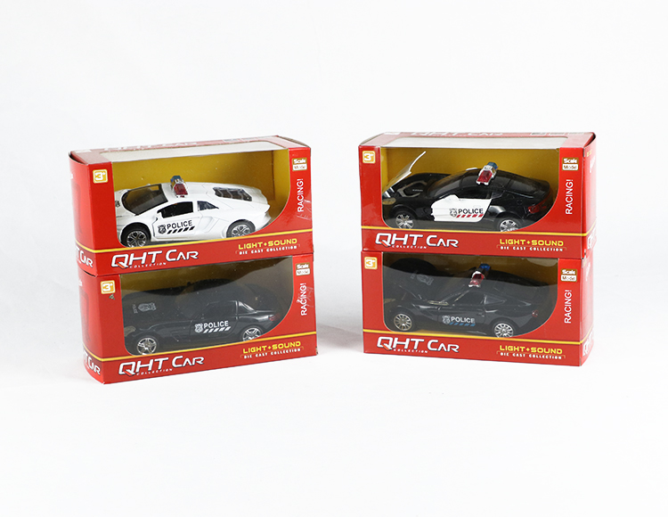 1:30合金回力警车三开门 XL80138-18PL