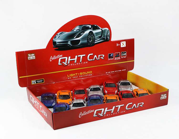 1:30合金回力跑车三开门 XL80138-28L