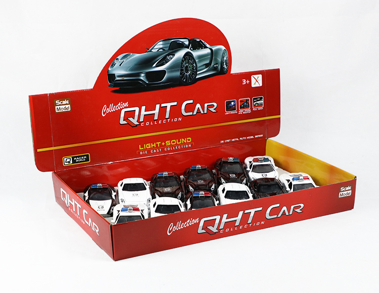 1:30合金回力警车三开门 XL80138-28PL