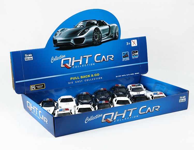 1:30合金回力警车三开门 XL80138-29P