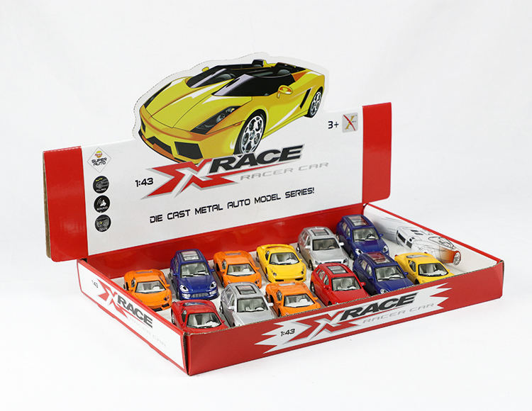 1:43合金回力跑车 XL80139-12L