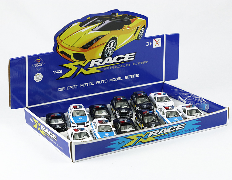 1:43合金回力警车 XL80139-12P