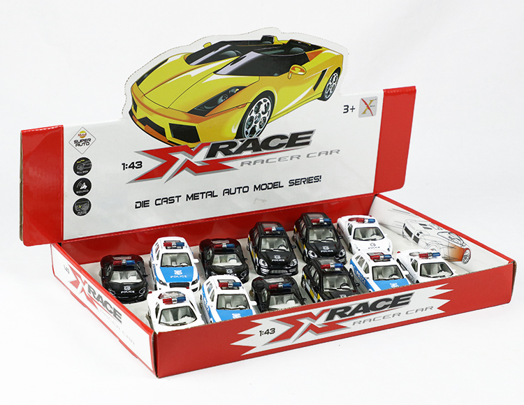 1:43合金回力警车 XL80139-12PL