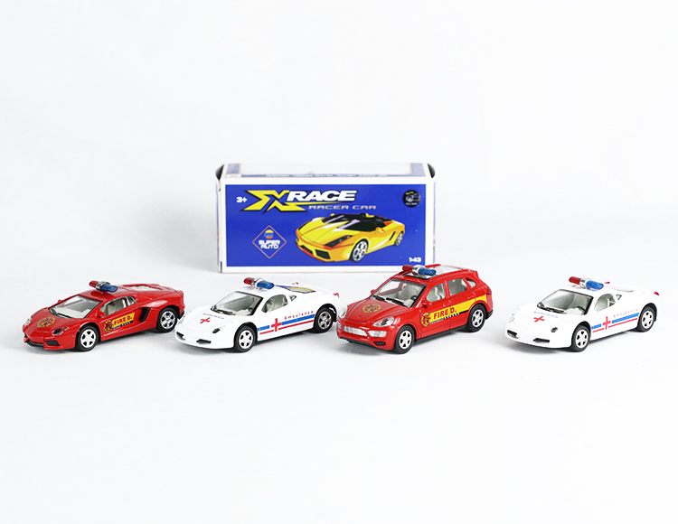 1:43合金回力消防车，救护车 XL80139F