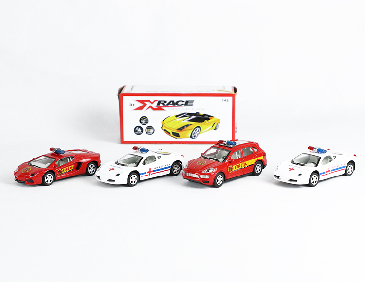 1:43合金回力消防车，救护车 XL80139FL