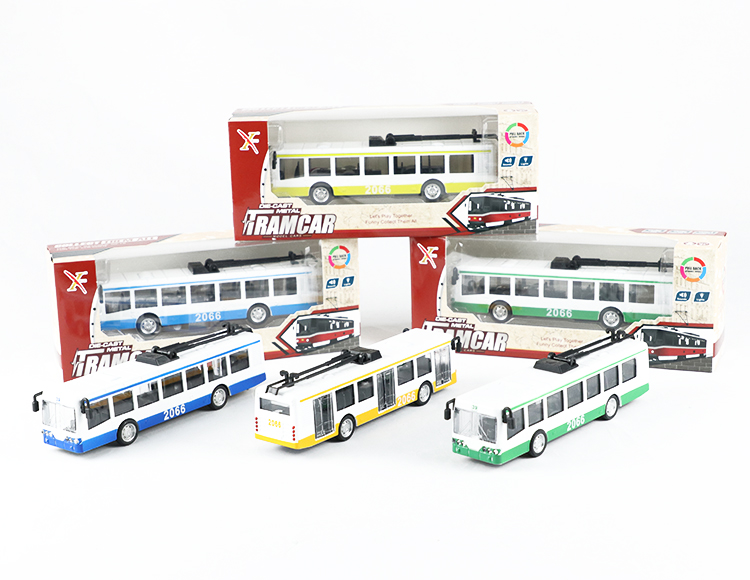 1:90合金巴士电车回力跑车 XL80187