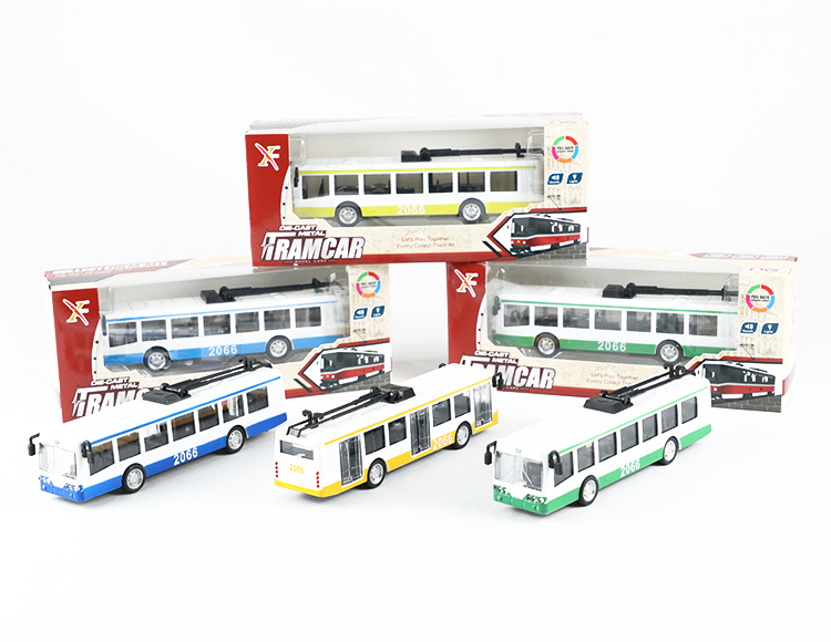 1:90合金巴士电车回力跑车 XL80187L