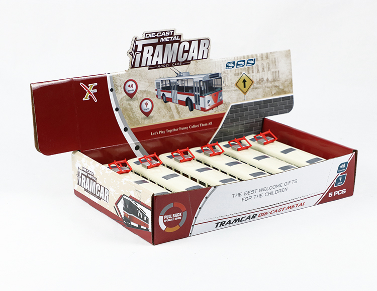 1:90巴士巴士电车回力跑车 XL80188-6