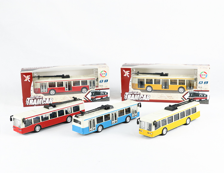 1:90合金巴士电车回力跑车 XL80189