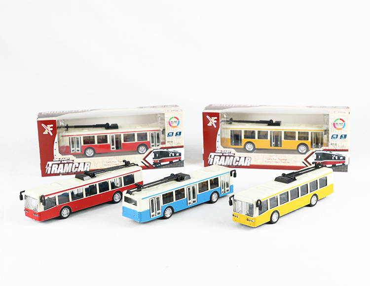 1:90合金巴士电车回力跑车 XL80189L
