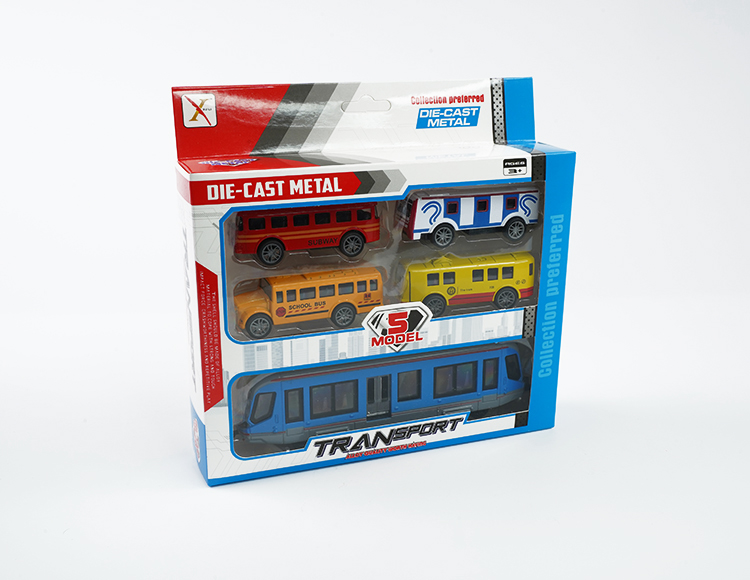 1:90合金瑞士双头地铁车+4只小电车 XL80190-5