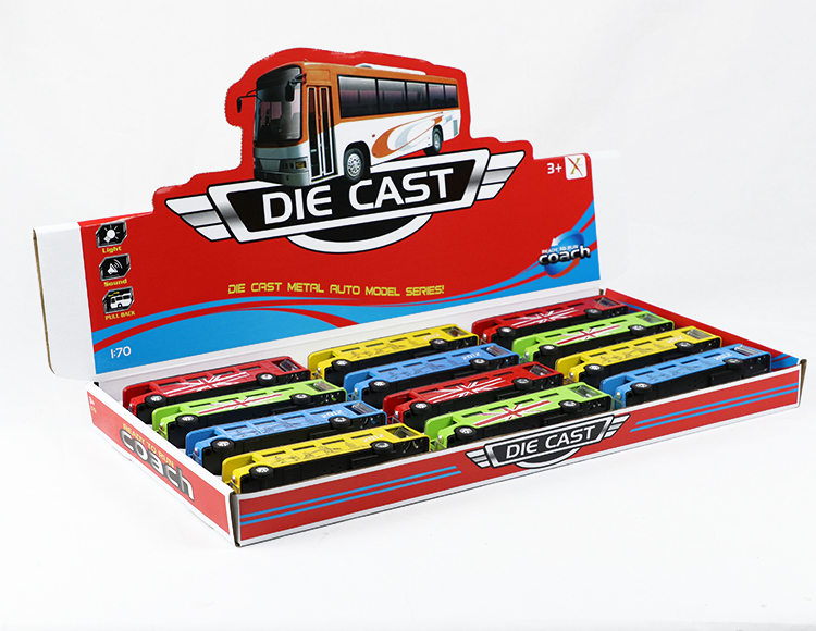 1:90合金伦敦单层巴士回力 XL80196-12