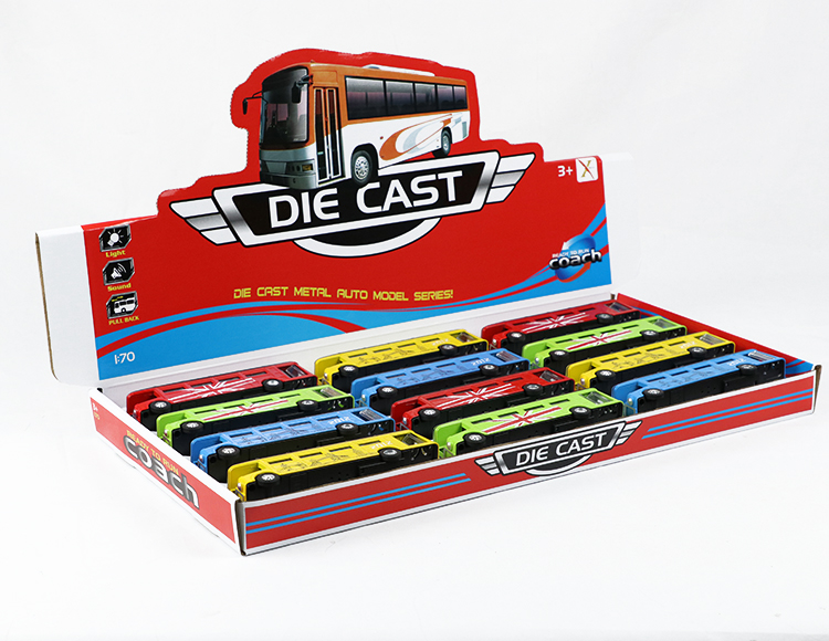 1:90合金伦敦单层巴士回力 XL80196-12L